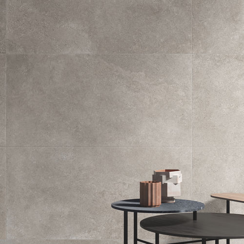 Porcelain stoneware tile - BRYSTONE : GREY - CERAMICHE KEOPE - matte / smooth / indoor