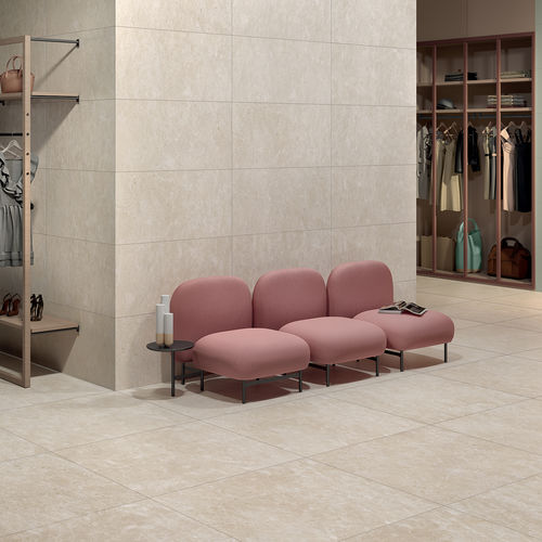 Porcelain stoneware tile - OMNIA : VENEZIA IVORY - CERAMICHE KEOPE - matte finish / natural finish / indoor