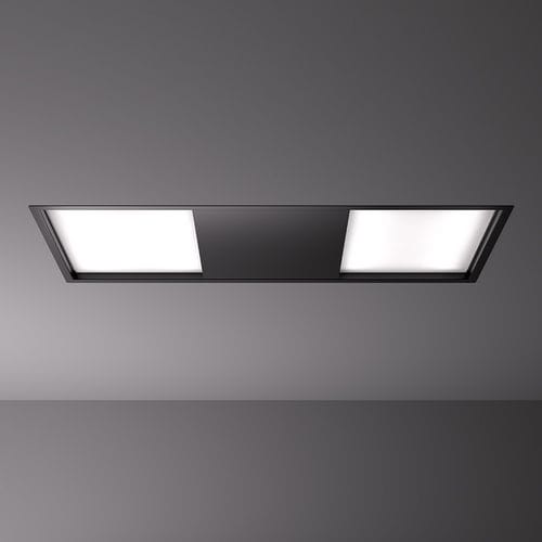 Ceiling-mounted range hood - SKEMA  - falmec - with built-in lighting / black