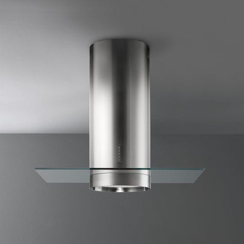 Island range hood - DESIGN : POLAR - falmec - with built-in lighting / original design