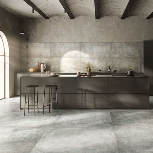 Porcelain stoneware tile - AFFRESCATI OMBRA  - CERAMICHE REFIN - natural finish / structure / indoor