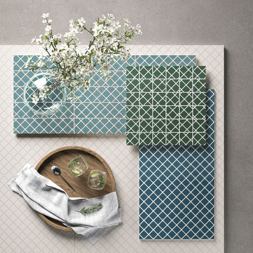 Porcelain stoneware tile - UPSIDE BLUE - CERAMICHE REFIN - indoor / bathroom / living room