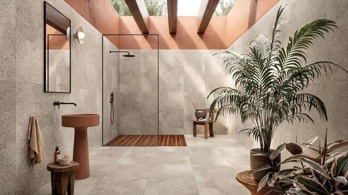 Porcelain stoneware tile - CORE - CERAMICHE REFIN - cement / matte / for indoor use
