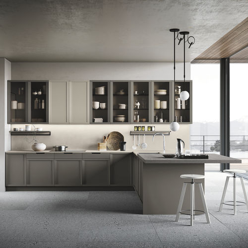 Contemporary kitchen - NEWPORT - STOSA CUCINE - oak / ash / stone