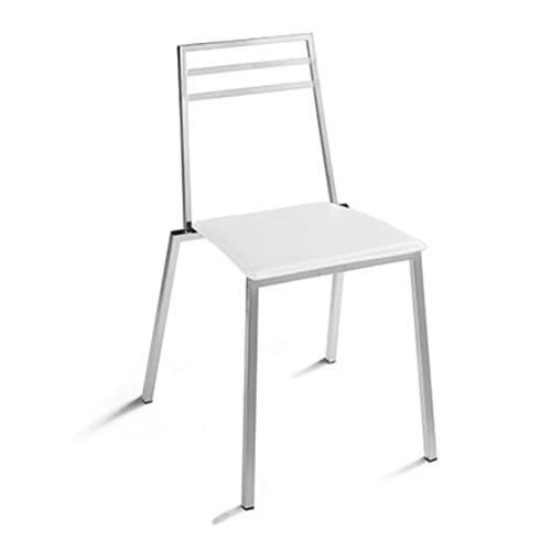 Contemporary chair - CHIARA - STOSA CUCINE - kitchen / leather / chromed metal