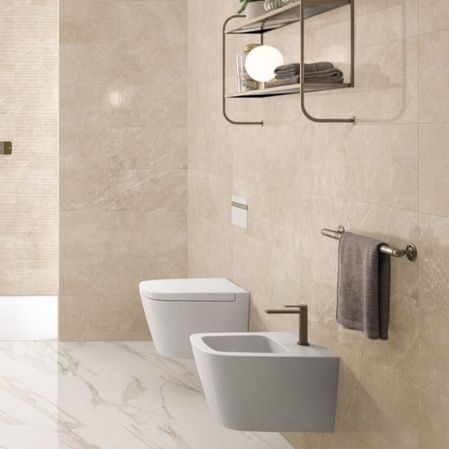 Indoor tile - PURITY OF MARBLE : ROYAL - CERAMICHE SUPERGRES - bathroom / wall / porcelain stoneware
