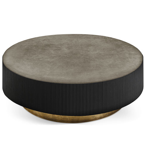 Contemporary coffee table - NORI - Gallotti&Radice - lacquered wood / solid wood / brass