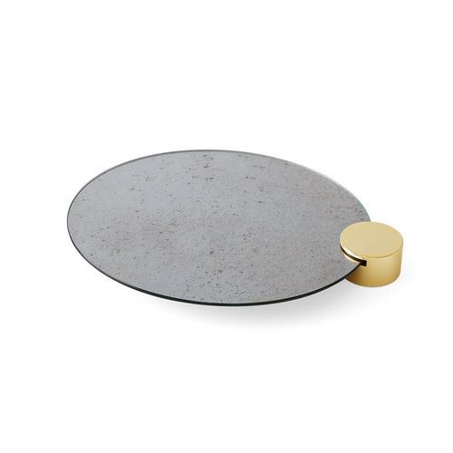Metal serving tray - ODETTE - Gallotti&Radice - glass / home