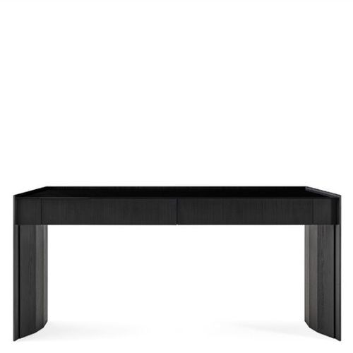 Contemporary sideboard table - ATHUS - Gallotti&Radice - glass / ash base / rectangular