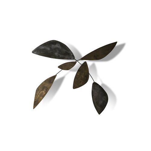 Lacquered metal sculpture - Leaf - Gallotti&Radice - wall-mounted / commercial / nature