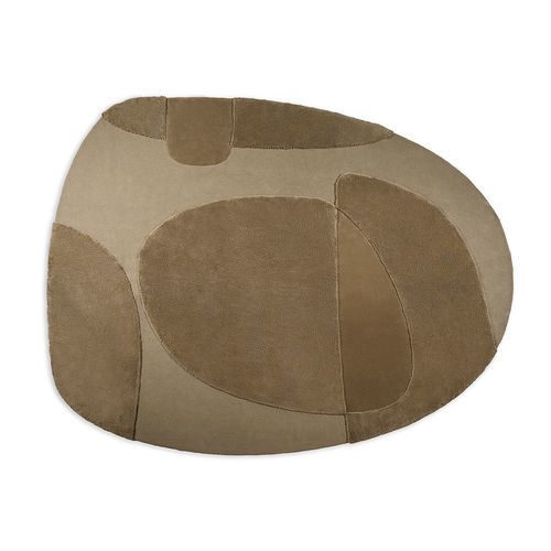 Contemporary rug - Ato - Gallotti&Radice - geometric pattern / New Zealand wool / round