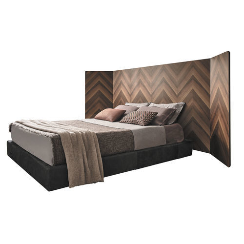 Double bed - EVE - Gallotti&Radice - contemporary / upholstered / with headboard