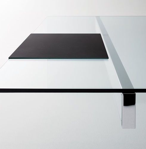 Lacquered glass desk blotter - GLASS PAD - Gallotti&Radice - glass / satin / tempered glass