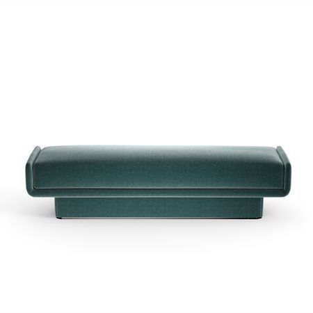 Modern upholstered bench - LILAS - Gallotti&Radice - fabric / polyurethane foam / leather
