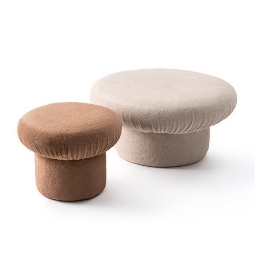 Contemporary pouf - NALA - Gallotti&Radice - fabric / polyurethane foam / wood