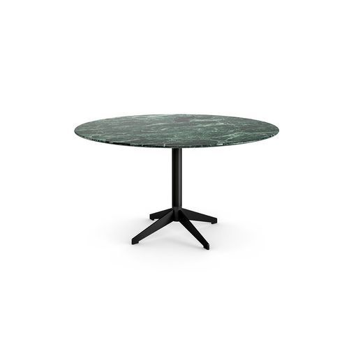 Modern coffee table - ZEN BLACK LOW - Gallotti&Radice - ash / aluminum base / round