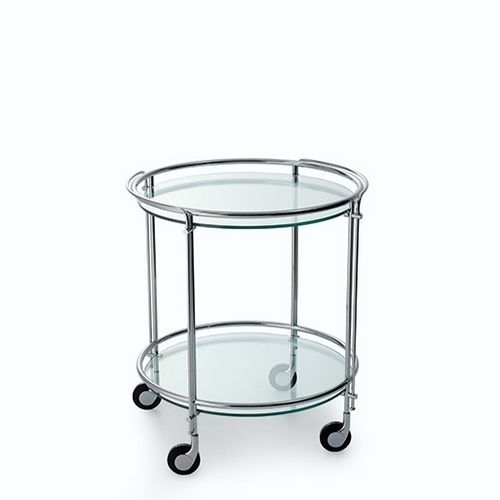 Commercial service trolley - RIKI - Gallotti&Radice - home / chrome-plated brass / glass