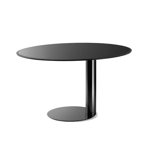 Contemporary table - OTO - Gallotti&Radice - metal / round