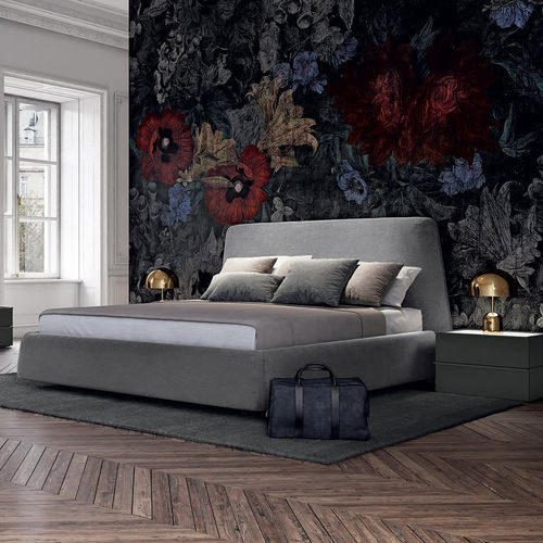 Double bed - BELLINI - Febal Casa - contemporary / upholstered / with headboard