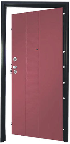 Entry door - DIGIT - TESIO - metal / swing / without glazing