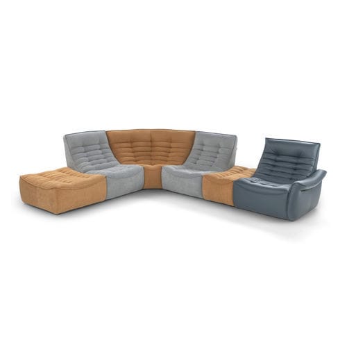 Modular sofa - FOX TROT RELAX - caliaitalia - contemporary / fabric / leather