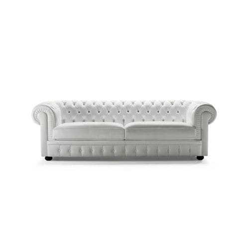 Chesterfield sofa - SIR WILLIAM - caliaitalia - fabric / leather / with armrests