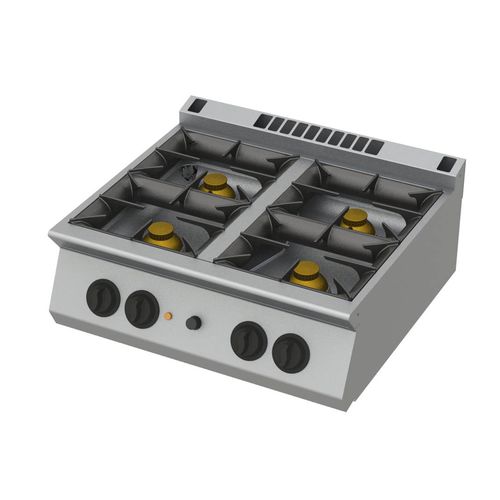 Gas cooktop 040G /S7 ROSINOX commercial / 4 burner / countertop