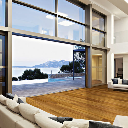 Engineered parquet floor - SMALL - UNIKOLEGNO - oak / doussie / boat deck