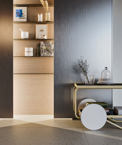Wall-mounted shelf - D12 + D23 - DOIMO CUCINE - contemporary / kitchen