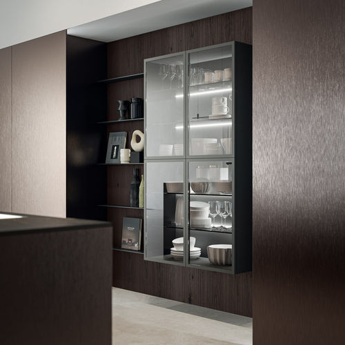 Contemporary display case - D12 + D23 - DOIMO CUCINE - wall-mounted ...