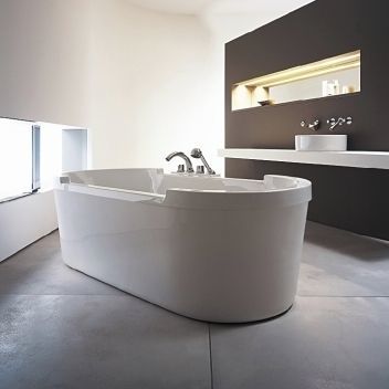 Oval bathtub - 700010 - DURAVIT - freestanding / for homes / acrylic