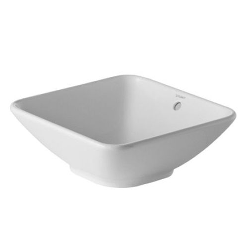 Countertop hand basin 033342 DURAVIT rectangular / ceramic