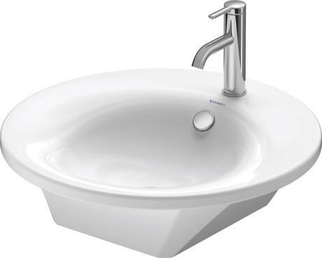 Countertop washbasin - 040658 - DURAVIT - ceramic / high-gloss / round