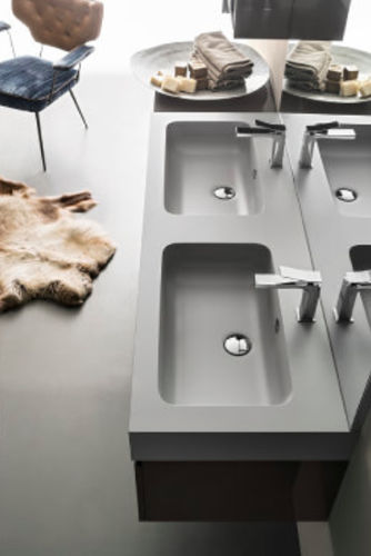 Double washbasin cabinet - JOY: 05 - Cerasa - wall-mounted / wooden / contemporary