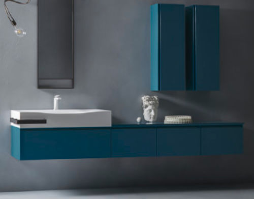 Wall-mounted washbasin cabinet - EDEN: 01 - Cerasa - wooden / contemporary / with drawers