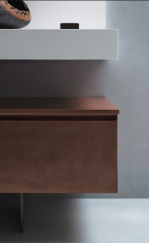 Wall-mounted washbasin cabinet - EDEN: 05 - Cerasa - metal / contemporary / lacquered