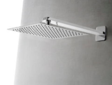 Wall-mounted shower head - Cerasa - square / rain