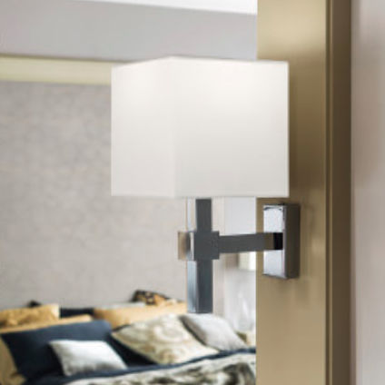 Contemporary wall light - CUBO - Cerasa - indoor / metal / square