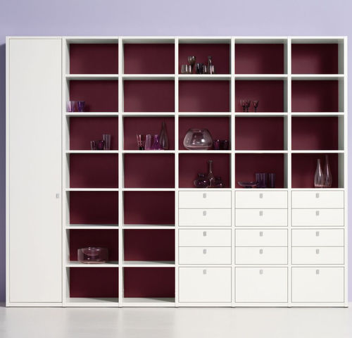 High sideboard - STUDIMO - interlübke - contemporary / lacquered wood / with shelf