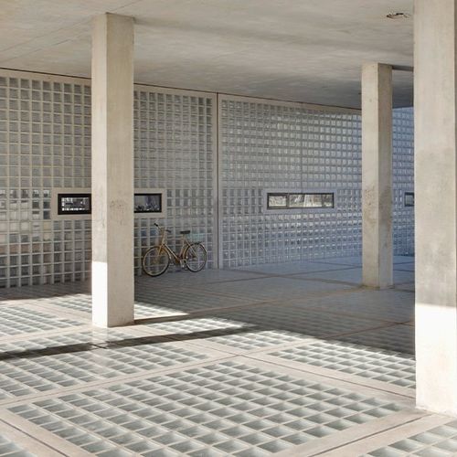 Square glass brick - 1919/16 HTI WAVE - SEVES GLASSBLOCK - smooth / for facade / wall-mounted