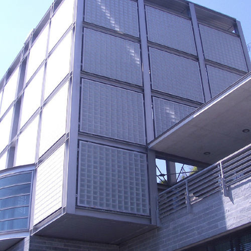 Square glass brick - 1919/5 CORTINA - SEVES GLASSBLOCK - satin / wall-mounted / high-resistance
