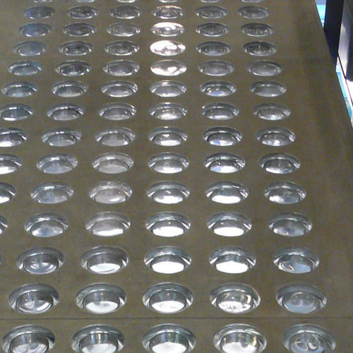 Round glass brick - B R19/5 - SEVES GLASSBLOCK - smooth / sandblasted / for walkways