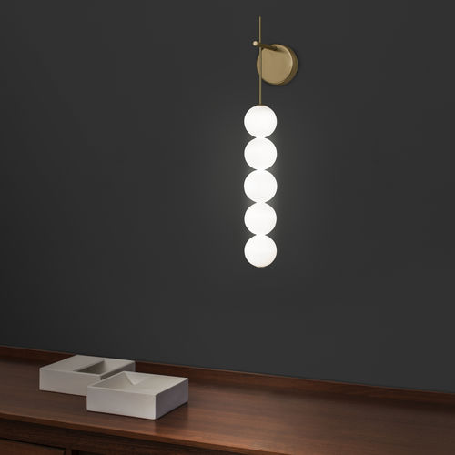 Contemporary wall light - ABACUS - TERZANI - indoor / opal / blown glass
