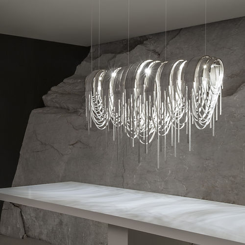 Pendant lamp - VOLVER - TERZANI - metal / original design / corded