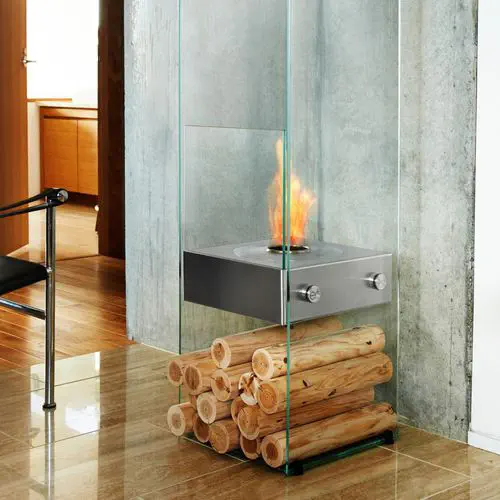 Bioethanol fireplace - GHOST - EcoSmart Fire - free-standing