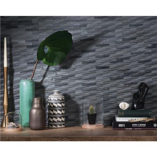 Marble tile - STORM DARK GREY - ORIGINAL STYLE - polished / indoor / wall
