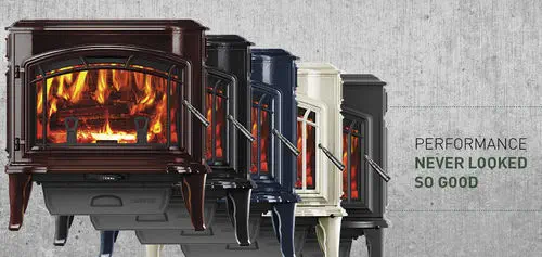 Wood heating stove - EXPLORER II - QUADRA-FIRE - 10 kW...20 kW /  traditional / metal