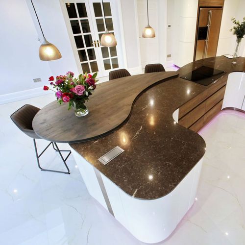 Bar counter - SPEKVA - oak / walnut / beech