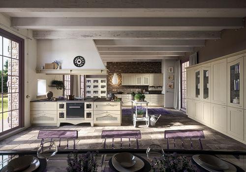 Traditional kitchen - DUCALE - Arrital - wooden / with handle