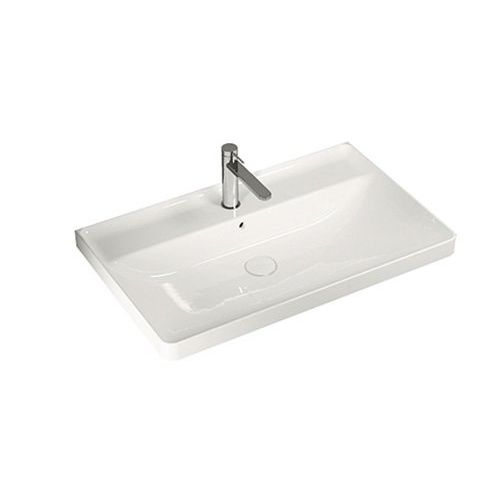 Wall-mounted washbasin - Y1EK25 - HATRIA srl - ceramic / rectangular / 1-hole